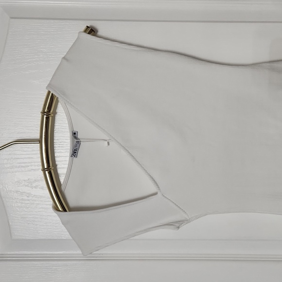 Zara Asymmetrical Ribbed Dress - Picture 5 of 6